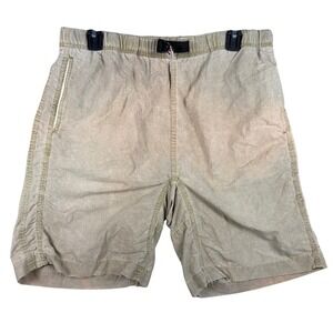 VINTAGE Gramicci G-Shorts Mens Medium Tan Khaki Climbing Hiking Belted Shorts